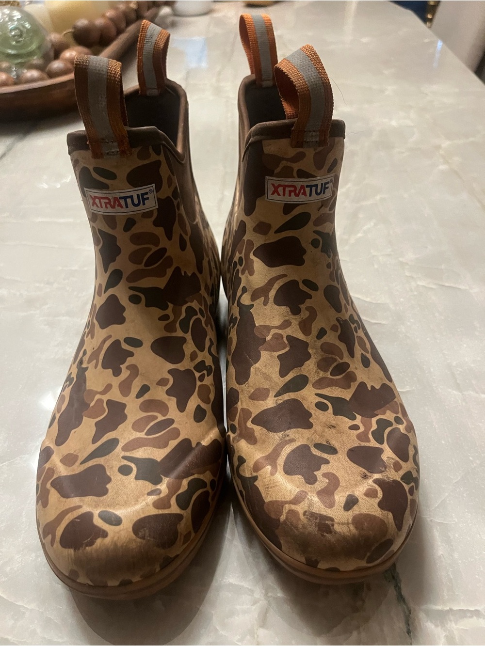 Xtratuf Men’s Brown Camo Ankle Rain Boots